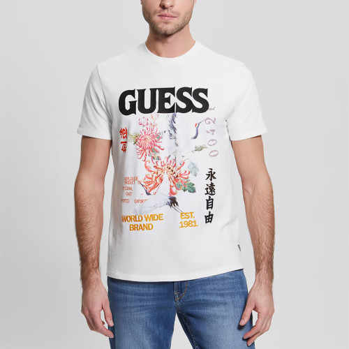 Guess Ανδρική κοντομ΄σνικη μπλούζα Tokyo Collage Tee